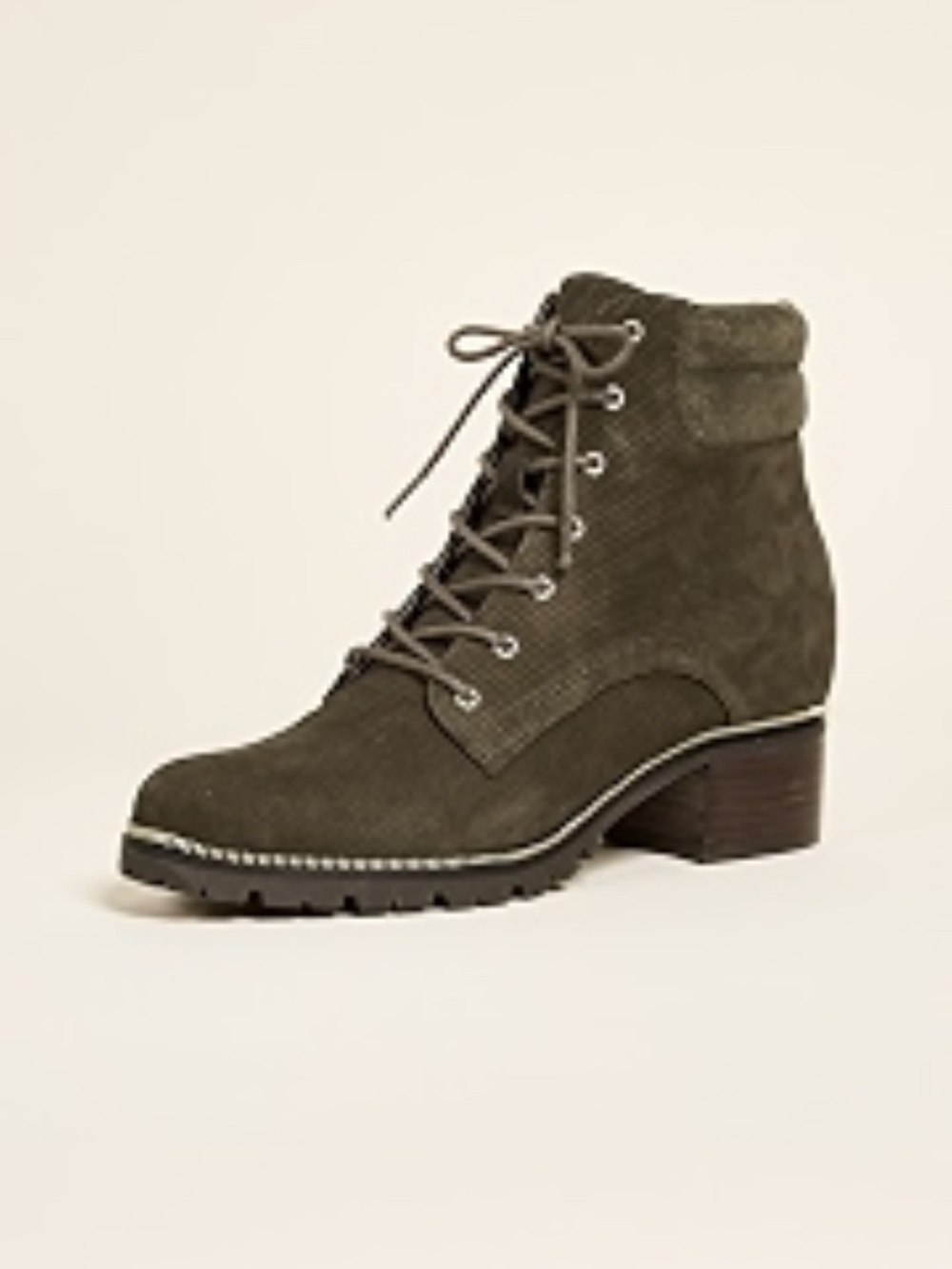 Botkier Alexa Olive Green Suede Hiker Boot